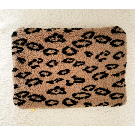 Pochette Léopard Imperméable - 20x12 Cm En Polyester - Neuf Avec Étiquettes